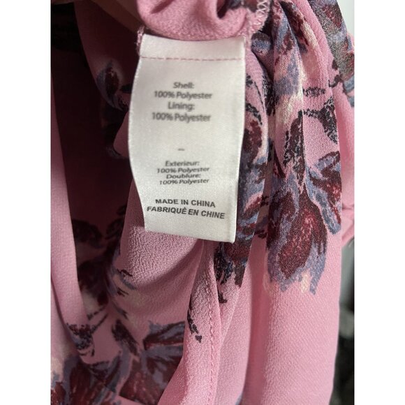 Cinq À Sept Womens Tiered Ruffle Floral Dress Size 6 Pink Sand Multi MSRP $395 - Picture 12 of 16